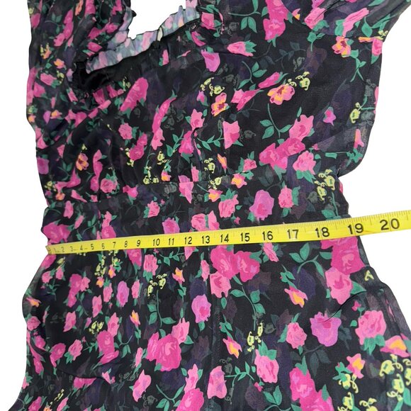 boohoo Plus Floral Corset Detail Maxi Milkmaid Dress Sz 16 NWT - Picture 14 of 16